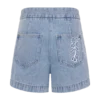 Pantalones cortos bordados Kylee – Azul medio Pantalones cortos bordados Kylee – Azul medio