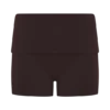 Pantalones cortos con vuelta Birdie – Chocolate Pantalones cortos con vuelta Birdie – Chocolate