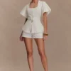Pantalones cortos de algodón Annalee – Blanco Pantalones cortos de algodón Annalee – Blanco