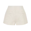 Pantalones cortos de algodón con pinzas Alina – Rayas Pantalones cortos de algodón con pinzas Alina – Rayas