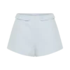 Pantalones cortos de algodón Josephine con cinturilla – Azul hielo Pantalones cortos de algodón Josephine con cinturilla – Azul hielo