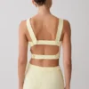 Pantalones cortos de algodón Josephine con cinturilla – Limón Pantalones cortos de algodón Josephine con cinturilla – Limón