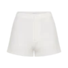 Pantalones cortos de crepé elástico Blanca – Blanco Pantalones cortos de crepé elástico Blanca – Blanco