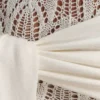 Pantalones cortos de croché Liora con superposición de punto – Marfil Pantalones cortos de croché Liora con superposición de punto – Marfil