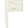 Pantalones cortos de croché Liora con superposición de punto – Marfil Pantalones cortos de croché Liora con superposición de punto – Marfil