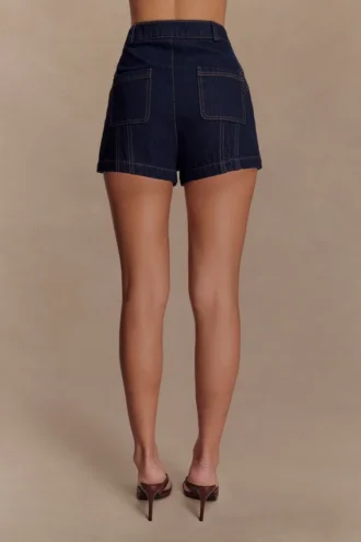 Pantalones cortos de Denim Meadow – Azul índigo