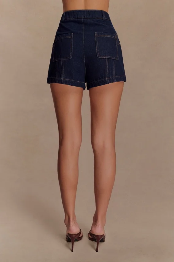 Pantalones cortos de Denim Meadow – Azul índigo Pantalones cortos de Denim Meadow – Azul índigo