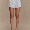 Pantalones cortos de lino con cinturón Scout – Blanco