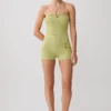 Pantalones cortos de punto Dimitri con cinturón – Verde oliva claro Pantalones cortos de punto Dimitri con cinturón – Verde oliva claro