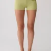 Pantalones cortos de punto Dimitri con cinturón – Verde oliva claro Pantalones cortos de punto Dimitri con cinturón – Verde oliva claro