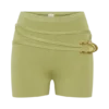 Pantalones cortos de punto Dimitri con cinturón – Verde oliva claro Pantalones cortos de punto Dimitri con cinturón – Verde oliva claro