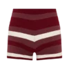 Pantalones cortos de punto Philly Stripe – Burdeos/Crema Pantalones cortos de punto Philly Stripe – Burdeos/Crema
