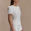 Pantalones cortos de satén Anne – Blanco Pantalones cortos de satén Anne – Blanco