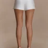 Pantalones cortos de satén Anne – Blanco Pantalones cortos de satén Anne – Blanco