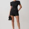 Pantalones cortos de satén Anne – Negro Pantalones cortos de satén Anne – Negro