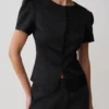 Pantalones cortos de satén Anne – Negro Pantalones cortos de satén Anne – Negro