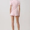 Pantalones cortos de satén Anne – Rosa pálido Pantalones cortos de satén Anne – Rosa pálido