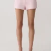 Pantalones cortos de satén Anne – Rosa pálido Pantalones cortos de satén Anne – Rosa pálido