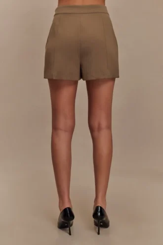 Pantalones cortos de traje Korrie – Marrón cacao Pantalones cortos de traje Korrie – Marrón cacao
