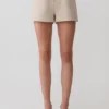 Pantalones cortos de traje Solenne – Natural Marle Pantalones cortos de traje Solenne – Natural Marle