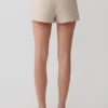 Pantalones cortos de traje Solenne – Natural Marle Pantalones cortos de traje Solenne – Natural Marle