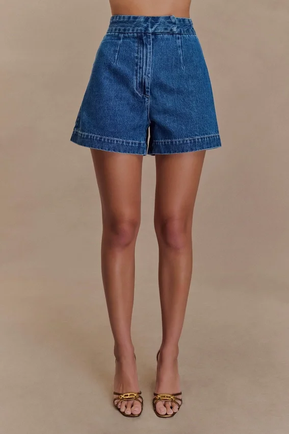 Pantalones cortos Denim Abel – Azul oscuro Pantalones cortos Denim Abel – Azul oscuro