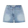 Pantalones cortos Denim de talle medio Erin – Azul claro lavado Pantalones cortos Denim de talle medio Erin – Azul claro lavado