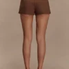 Pantalones cortos Sally de ante sintético – Chocolate con leche Pantalones cortos Sally de ante sintético – Chocolate con leche