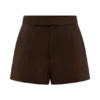 Pantalones cortos Sally de ante sintético – Chocolate con leche Pantalones cortos Sally de ante sintético – Chocolate con leche