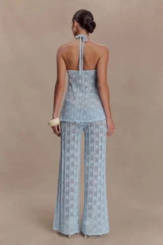 Pantalones de croché Glinda – Azul claro
