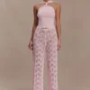 Pantalones de croché Glinda – Rosa bebé Pantalones de croché Glinda – Rosa bebé