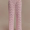 Pantalones de croché Glinda – Rosa bebé Pantalones de croché Glinda – Rosa bebé