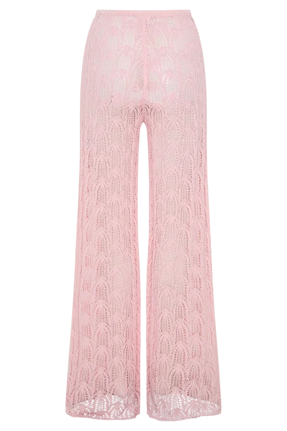 Pantalones de croché Glinda – Rosa bebé Pantalones de croché Glinda – Rosa bebé