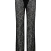 Pantalones de encaje de pierna ancha Theodosia – Negro