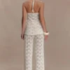 Pantalones de ganchillo Glinda – Marfil