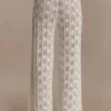 Pantalones de ganchillo Glinda – Marfil