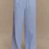 Pantalones de pierna ancha Hansen – Rayas diplomáticas azules