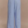 Pantalones de pierna ancha Hansen – Rayas diplomáticas azules