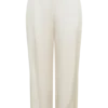 Pantalones de pierna recta de mezcla de seda Kayla – Marfil Pantalones de pierna recta de mezcla de seda Kayla – Marfil