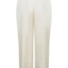 Pantalones de pierna recta de mezcla de seda Kayla – Marfil Pantalones de pierna recta de mezcla de seda Kayla – Marfil