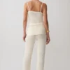 Pantalones de punto bouclé Mattais – Marfil