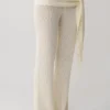Pantalones de punto bouclé Mattais – Marfil