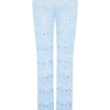 Pantalones de punto de ganchillo Trena – Azul cielo