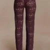 Pantalones de punto de ganchillo Trena – Chocolate
