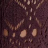 Pantalones de punto de ganchillo Trena – Chocolate