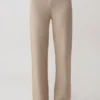 Pantalones de punto de pierna ancha Evan – Beige jaspeado Pantalones de punto de pierna ancha Evan – Beige jaspeado