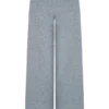 Pantalones de punto de pierna recta Kerrymae – Gris jaspeado