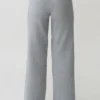 Pantalones de punto de pierna recta Kerrymae – Gris jaspeado