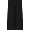 Pantalones de punto de pierna recta Kerrymae – Negro