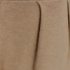 Pantalones de punto fruncidos de mezcla de seda Frannie – Arena